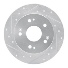 R1 Concepts Rear Left Drilled Slotted Brake Rotor For Honda Civic Si 2006-2015 R1 Concepts Rear Left Drilled Slotted Brake Rotor For Honda Civic Si 2006-2015