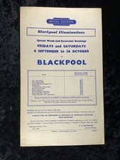 1963 Railway Handbill Malvern Worcester Evesham Bromsgrove Gloucester Blackpool