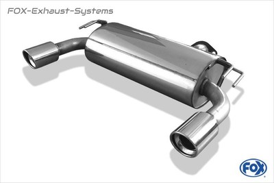 FOX Duplex Sport Exhaust Mitsubishi Lancer Evolution X - Evo 10 1x100mm Round