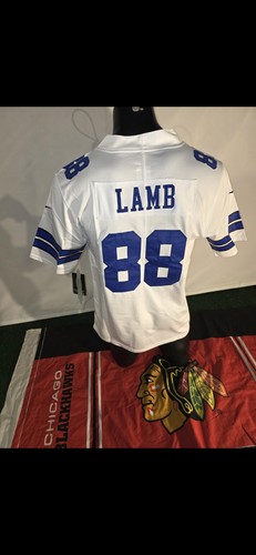 CeeDee Lamb #88 Dallas Jersey  White Star Style - Stitched Name & Numbers