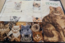 Cats Cat Kitten Fabrics Background Assorted Cotton Fabric Lot