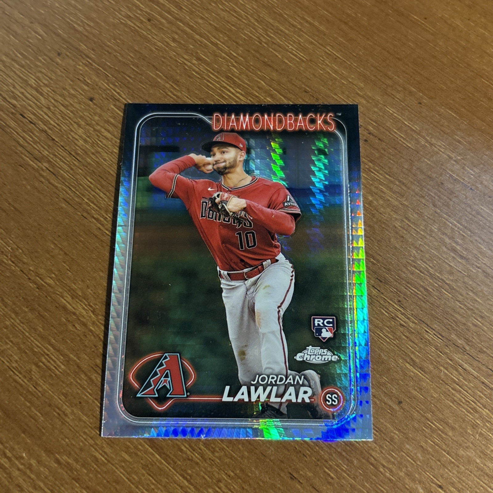 2024 Topps Chrome - Jordan Lawlar #229 Prism Refractor (RC)