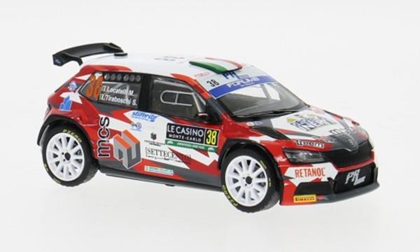 IXO IXORAM921SPLQ.22 1/43 Skoda Fabia Rally2 WRC 2024 Monte Carlo Ready Model