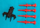 vintage G.I. GI JOE gijoe COBRA STINGER MISSILES + RACK weapons parts FREE SHIP