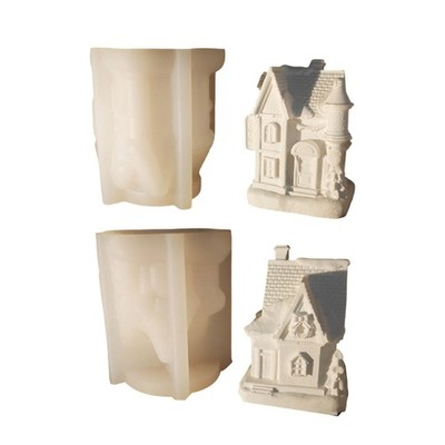 Reusable Silicone Mold With Detailed Castles Designs For Artistic Creations