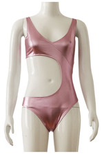 The Substance Cosplay Sue Women Pink Rose Tight Gym Bodysuit Costume