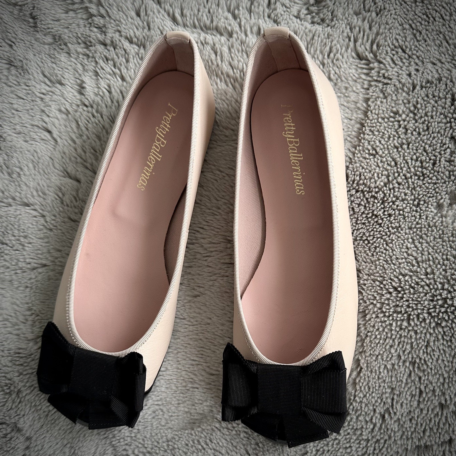 PRETTY BALLERINAS Pink Cotton Rosato Ballet Flats LEATHER UK 5.5 EU38.5 RRP £169 image 2