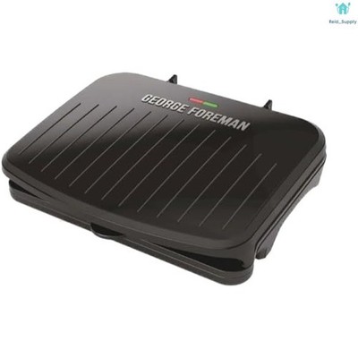 George Foreman Family-Size Grill & Panini Press, Nonstick Ceramic Coating, Fat-R