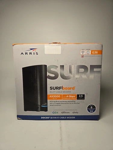 Arris Surf Board AX3000 Docsis 3.1 Wifi Cable Modem G36
