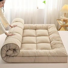 Mattress Topper 10cm Deep Thick Futon Tatami Mat Single Double King Super King