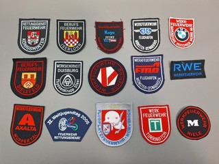 Feuerwehr Aufnäher Patches 15 Stück Konvolut verschiedene Städte