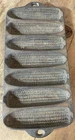 Wagner Ware Rusty Cast Iron Cornbread Corn Cob Muffin Pan USA Thanksgiving Ready