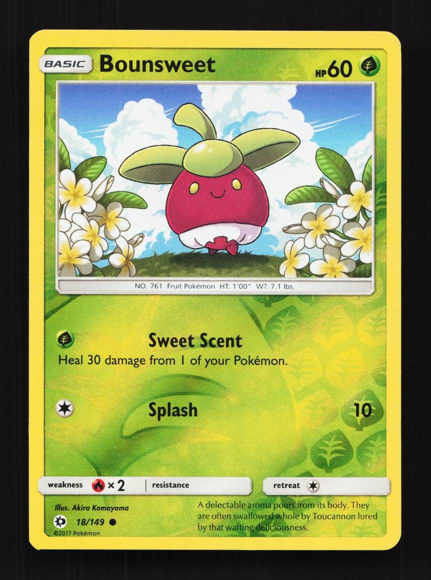 Bounsweet 18/149 LP Sun & Moon English Pokemon Card TCG