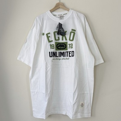 Vintage y2k Ecko Unltd Streetwear Rap Art White Tee Shirt NWT - XXL