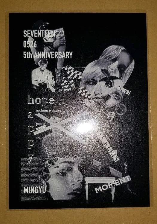 SEVENTEEN MINGYU 5th Anniversary Official Hope 0526 T shirt Large