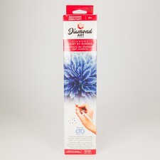 Leisure Arts Diamond Art Kit Blue Dahlia Beginner 8.7x8.7 Paint By Number Craft