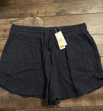 C&C California Cotton Gauze Drawstring Shorts. Size Large. NWT