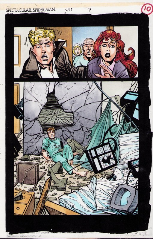 SPECTACULAR SPIDER-MAN #237 PG. 7 - COLOR GUIDE - ART BY JOHN KALISZ