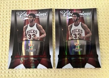 2009-10 Panini Certified Champions RED /250 Kareem Abdul-Jabbar #21 Lot X 2 Card