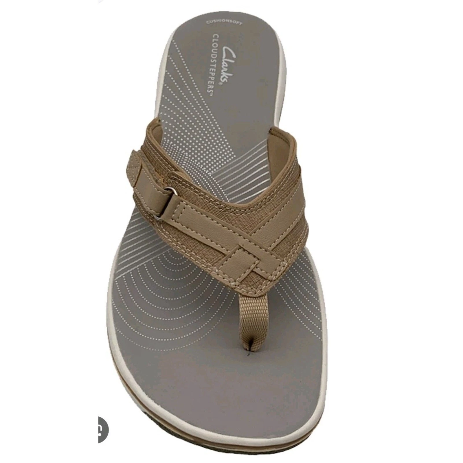 CLOUDSTEPPERS by Clarks Breeze sandali sportivi tanga tortora chiaro donna taglia 9M