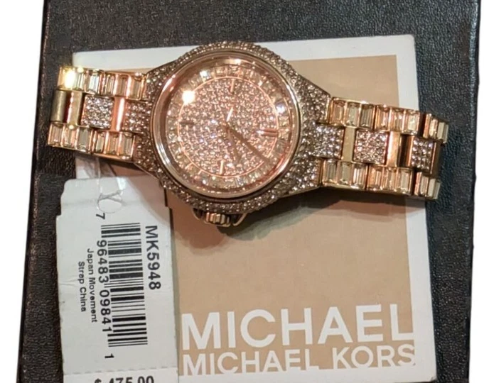 Reloj Michael Kors para mujer tono dorado de acero inoxidable MK5948 con etiqueta/caja de papel Foto 2 de 4