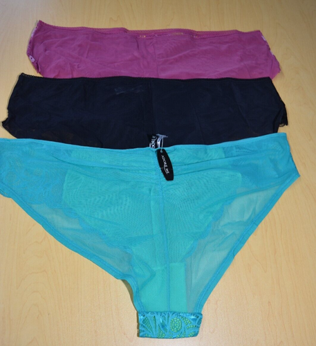 3 NWT Adorned & Adore Me Lace Mesh Panties Lot 3X XXXL - Picture 9 of 14