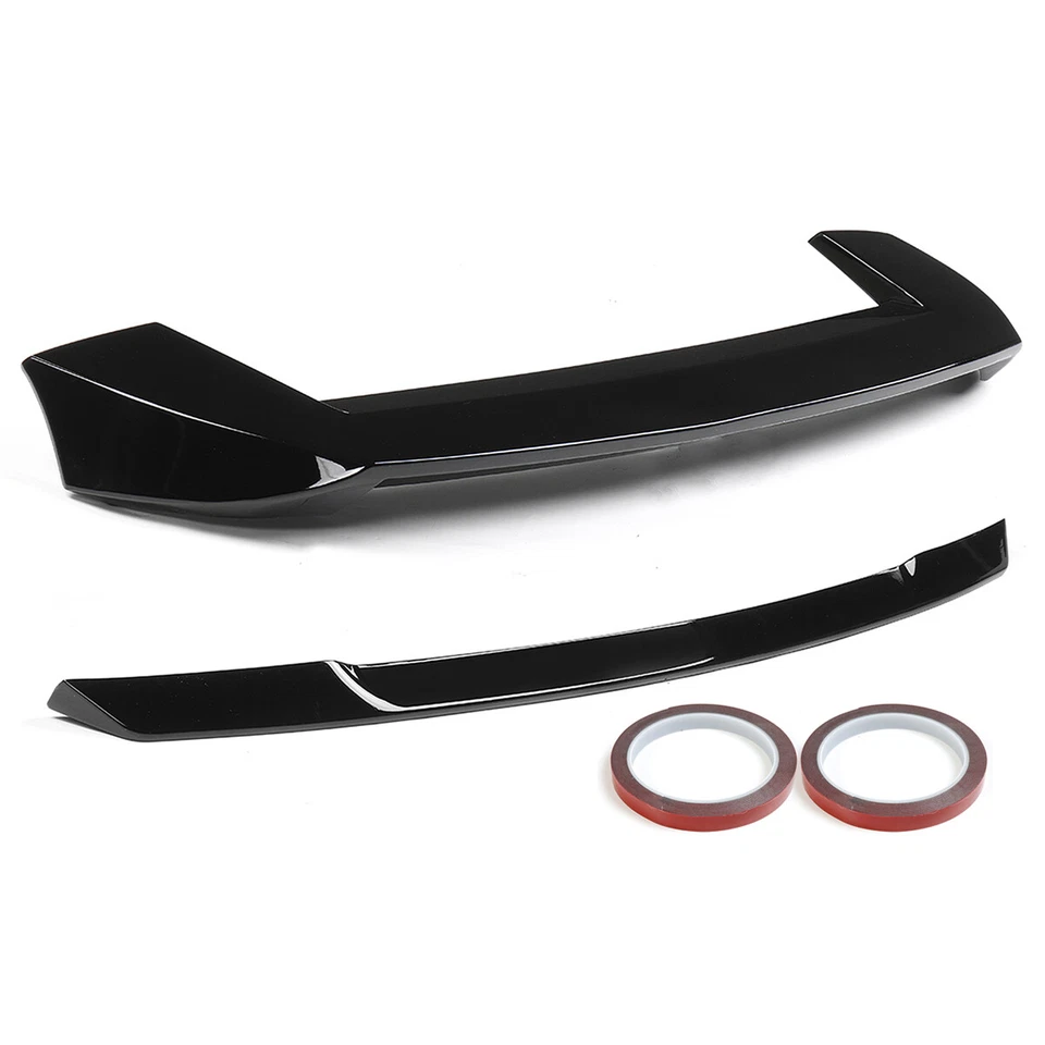 For 2013-2021 Jeep Grand Cherokee R Style Rear Roof Spoiler + Tail Gate Mid Wing - Image 3 of 4