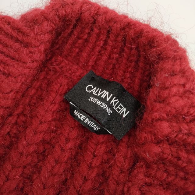 CALVIN KLEIN 205W39 NYC Color block sweater V-neck knit size CALVIN KLEIN 205W39 NYC Color block sweater V-neck knit size