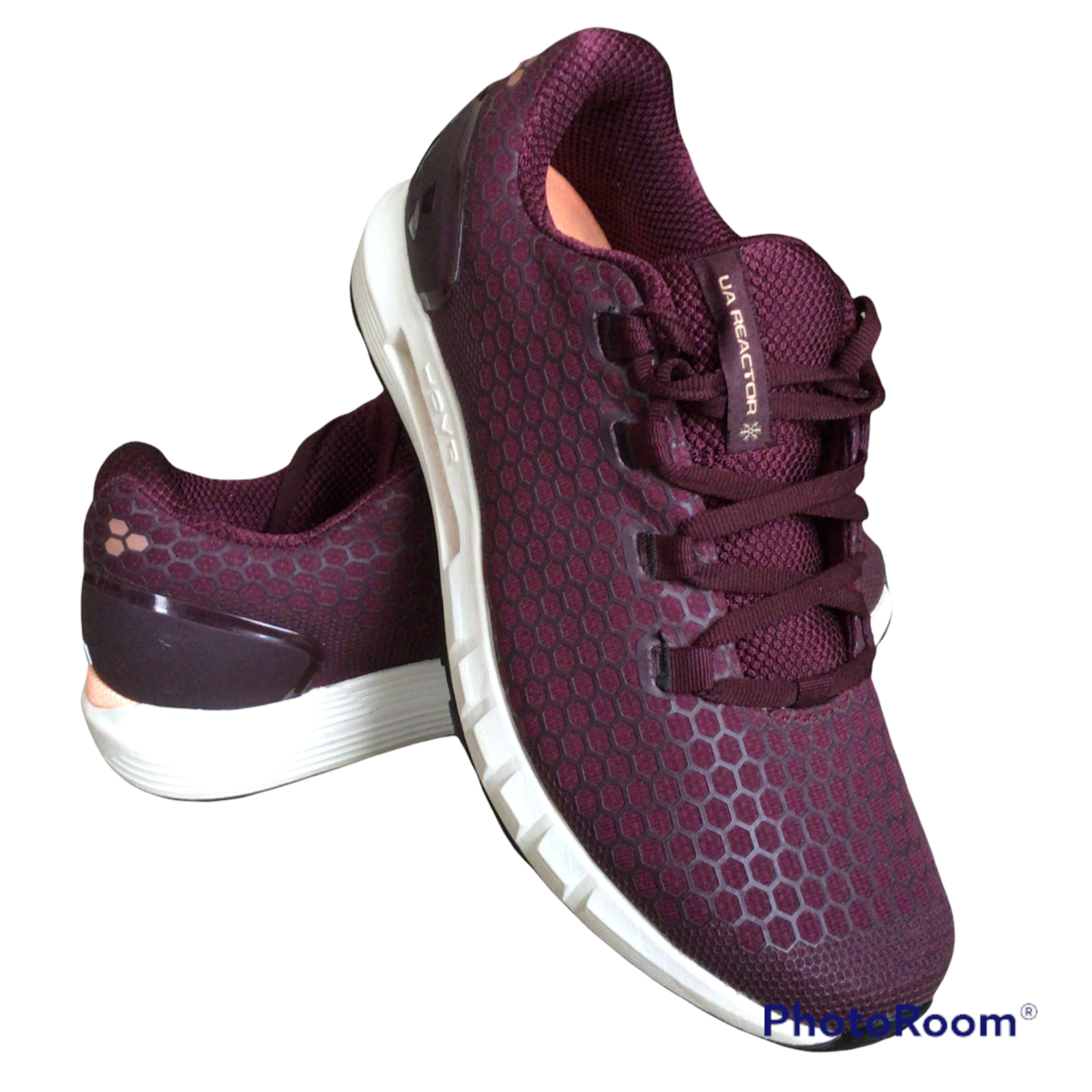 SAOLA UNDER ARMOUR UA Reactor HOVR donna taglia 8 5 marrone suola Michelin HTF Bluetooth
