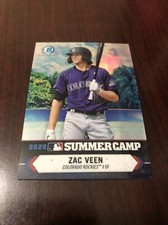 2021 Bowman Chrome Zac Veen 2020 Summer Camp  #SC-14 Colorado Rockies *Mint*