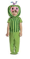 Disguise Baby Cocomelon Costume jumpsuit Watermelon Headpiece 12-18m 1 yrs