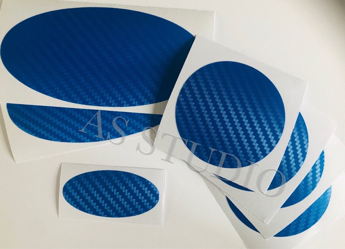 2x Folie 133x65mm Carbon Rot Passend Für KIA 150x75mm Emblem Viele