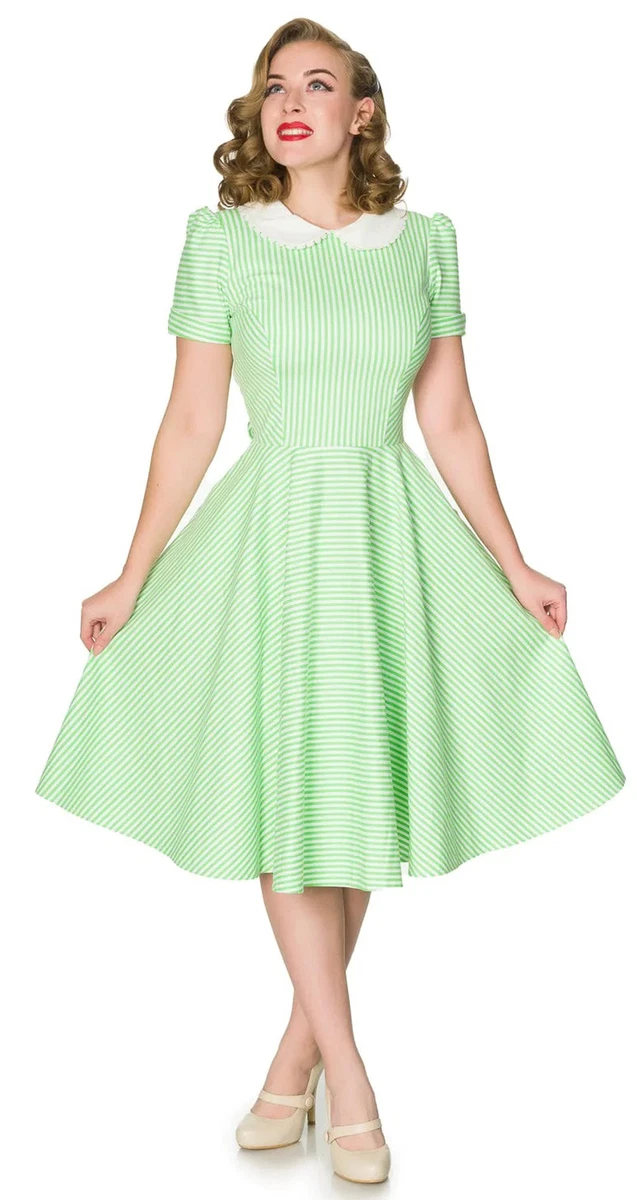 Kleider Damen Vintage Abendkleid Elegant 50er 60er Jahre Mode Cocktailkleid Sommer Kleid