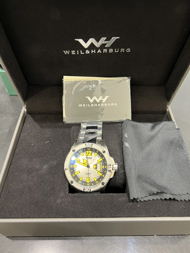 Weil and Harburg Reloj Hombre Cronógrafo Reloj Suizo GMT Foto 3 de 4