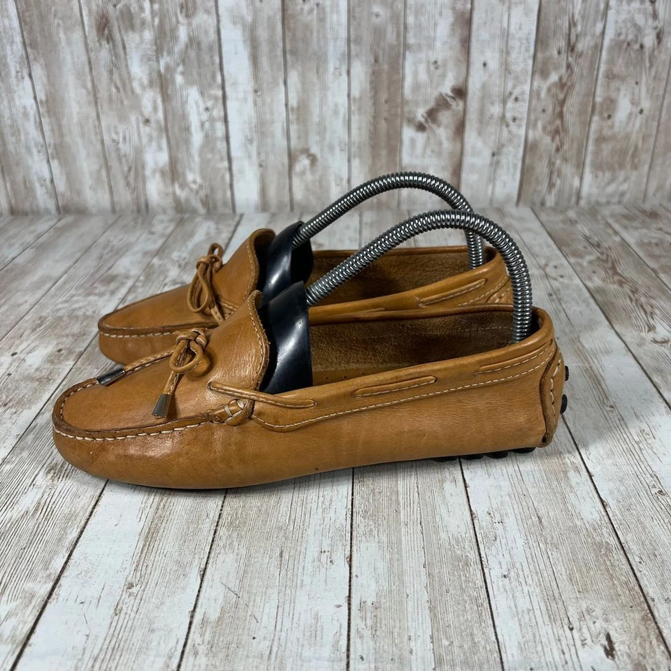 Mocasines de conducción Mercanti Fiorentini de cuero brasileño mocasines cómodos talla 8B Foto 2 de 4