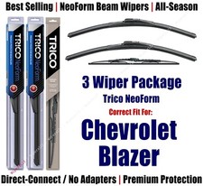 3pk Wipers Front & Rear - NeoForm - fit 1995-2005 Chevrolet Blazer 16200x2/30130