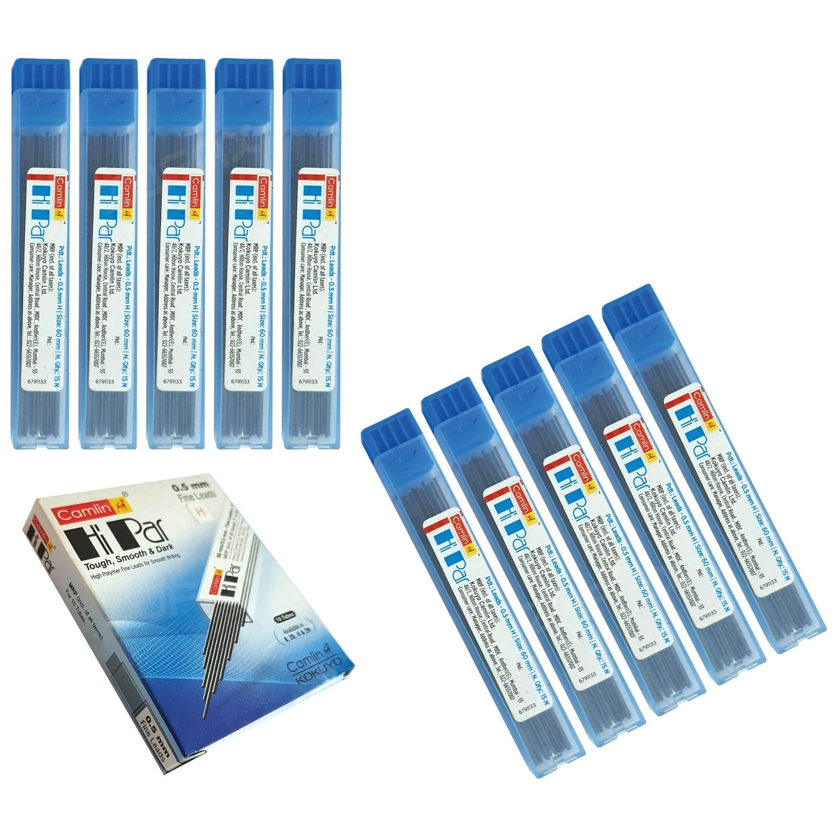 KOKUYO CAMLIN 100 Leads 0.5mm x 60mm H BLACK Mechanical Pencils