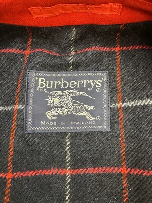 Burberrys Vintage Red Bomber Jacket Wool Check Size S-M | eBay