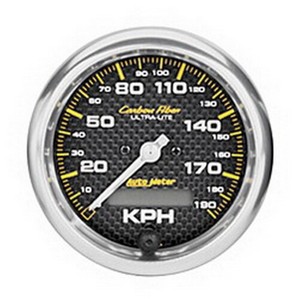 auto meter 4787 m 3 3 8 speedometer gauge 0 190 km h electric carbon fiber new ebay ebay