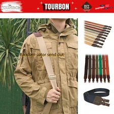 TOURBON Rifle/Shotgun Sling Webbing Strap Adjustable Gun Carrying Random Color