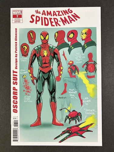 Amazing Spider-Man #7 Gleason 1:10 Design Variant Marvel Comics 2022 NM