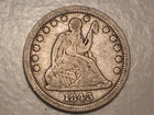 1843 Seated Liberty Quarter (Fine, Slight Die Rotation, & Attractive)