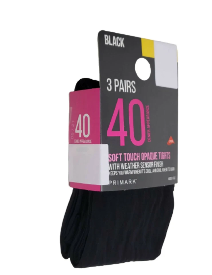 Calzas suaves para mujer 30/40/60/80/100 Denier damas 3 pares de calzas opacas con lycra Foto 4 de 4