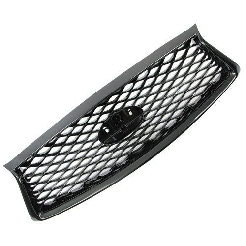For Infiniti Q50 2018-2020 2021 Gloss Front Bumper Grill Upper Grille W/O Sensor - Picture 10 of 14