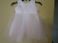 JOYS KIDS USA Girls XL WHITE Sleeveless FLOWER Girl Pageant DRESS