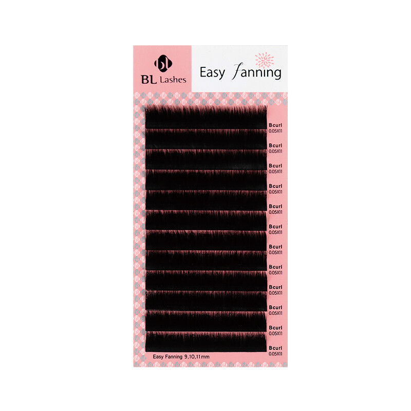 Extensions De Cils BLINK BL EASY FANNING Volume B, C, D - Noir, Sans Cruauté, Neuf