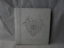 Amscan Simplicity Collection Wedding Photo Album NIP Silver & White        R28-8