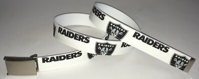 Vegas Raiders BELT Buckle Pro Football Fan Game Gear NFL Pro Shop Team Apparel