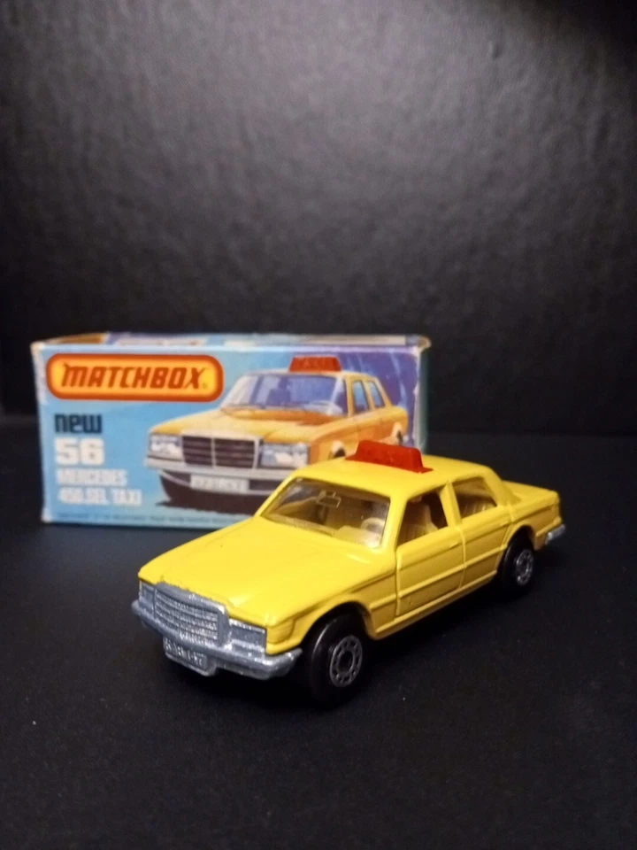Matchbox #56 Mercedes 450 SEL Taxi 1979 In Original K Type Box - Image 2 of 4