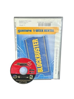 Shadow The Hedgehog Nintendo GameCube Blockbuster Case Sega Sonic Team Disc Only